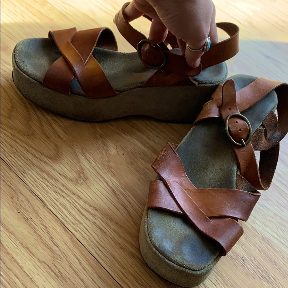 Women’s vintage leather sandals size 7 1/2